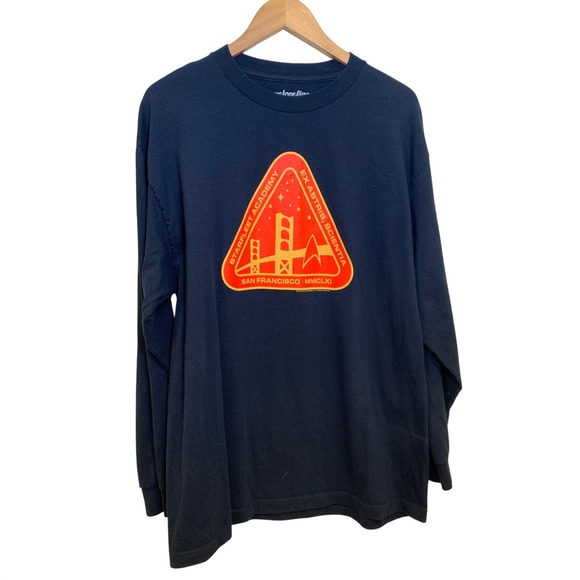 Star Trek Other - Star Trek Starfleet Academy L Cotton Geek Chic Sci-Fi Long Sleeve Mens T-Shirt‎